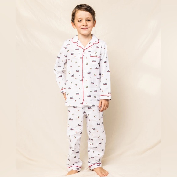 Petite Plume Boys’ Holiday Arctic Express Twill Pajama Set—4T - Picture 3 of 11